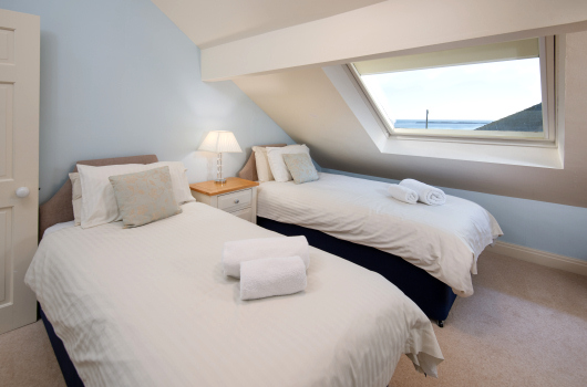 Twin Bedroom, Haven Cottage, Newton Holiday Cottages, Northumberland Twin Bedroom